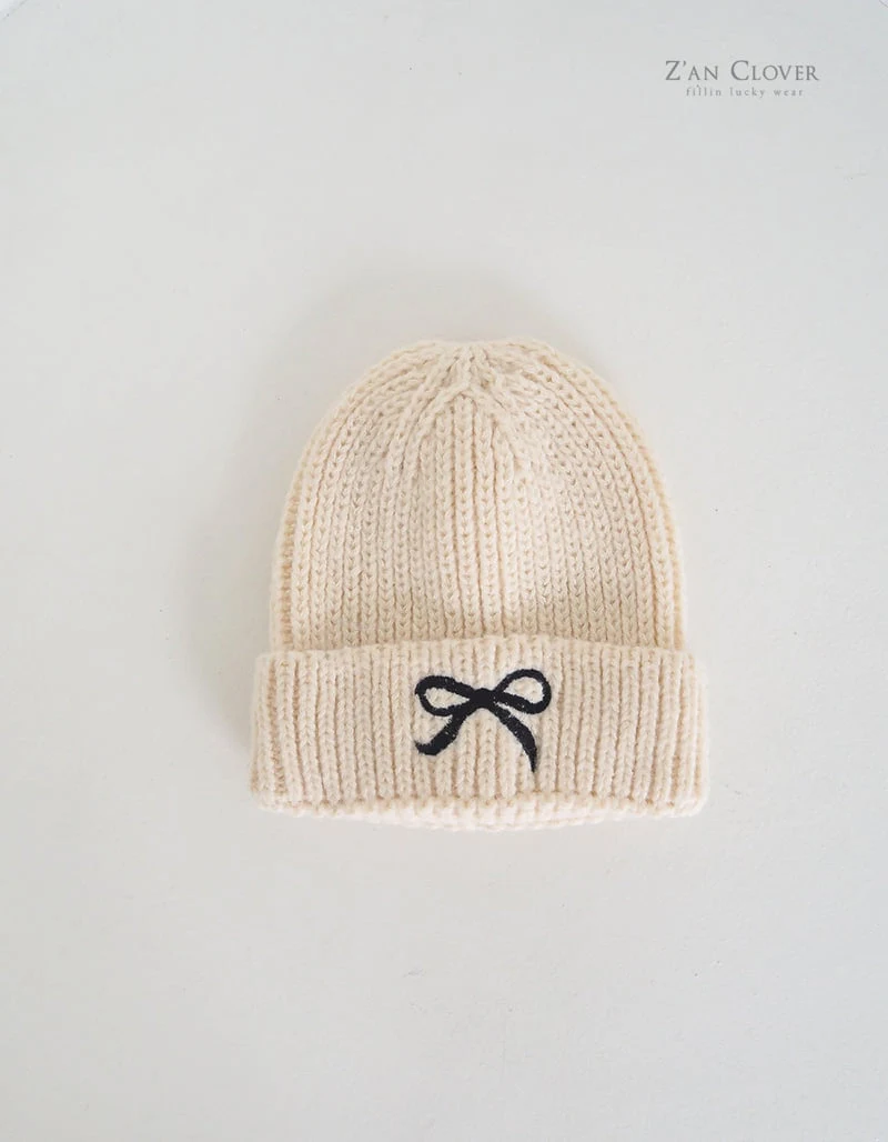 Zan Clover - Korean Children Fashion - #childofig - Ribbon Knit Beanie - 7