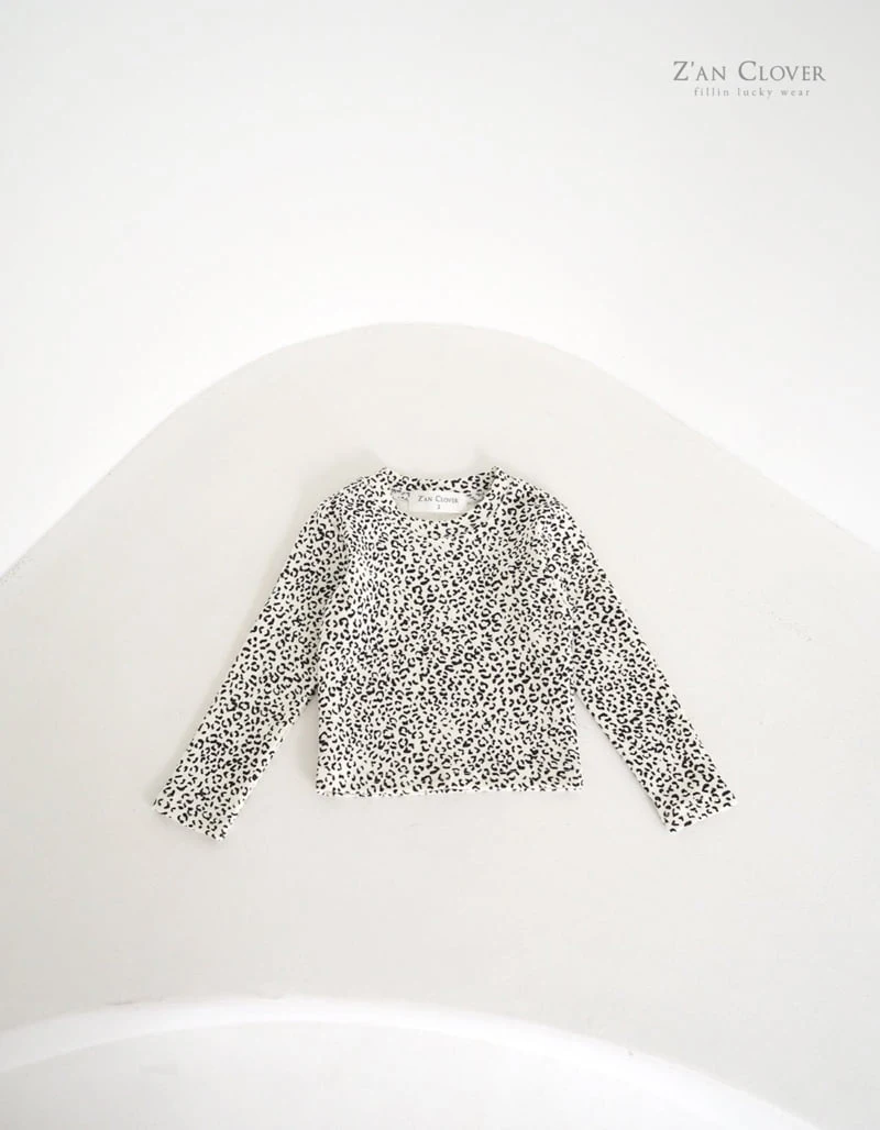 Zan Clover - Korean Children Fashion - #designkidswear - Leopard Tee - 3