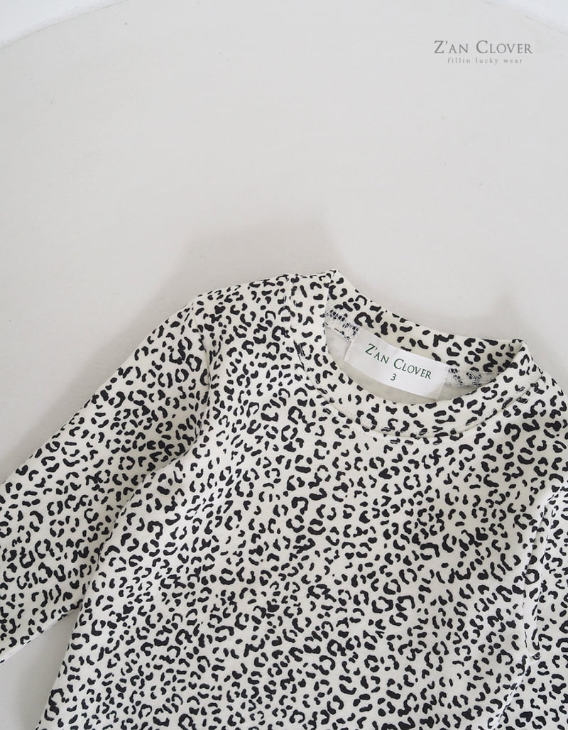 Zan Clover - Korean Children Fashion - #designkidswear - Leopard Tee - 4