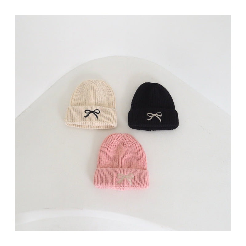 Zan Clover - Korean Children Fashion - #magicofchildhood - Ribbon Knit Beanie