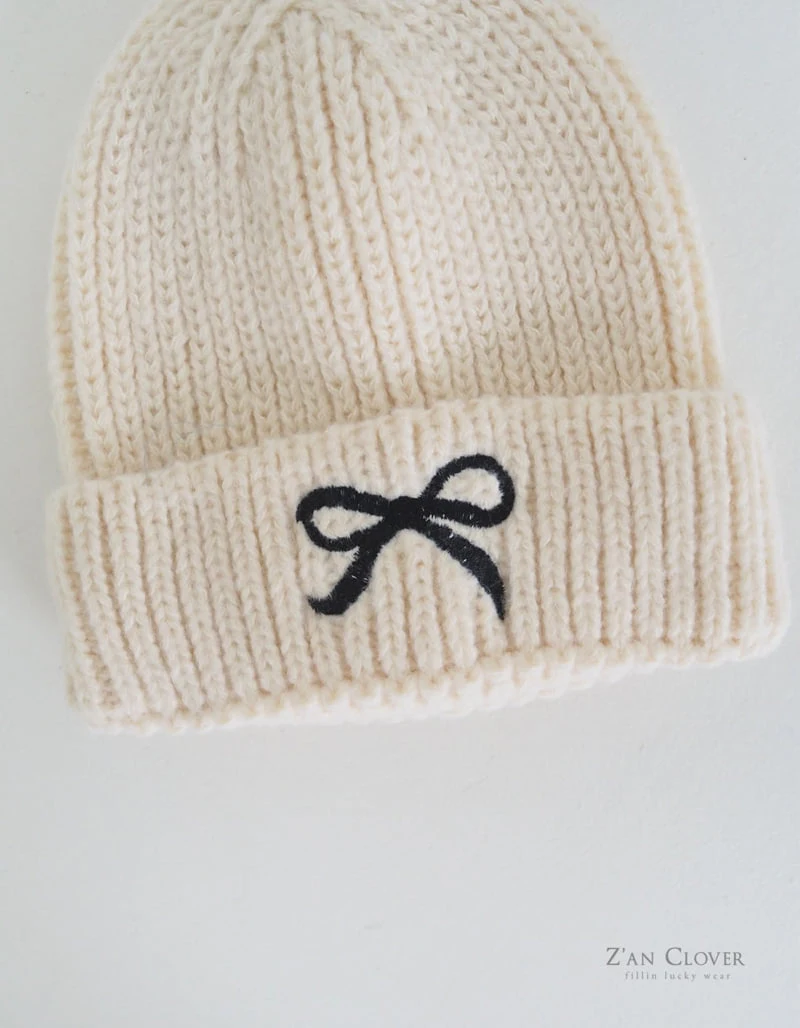 Zan Clover - Korean Children Fashion - #stylishchildhood - Ribbon Knit Beanie - 6