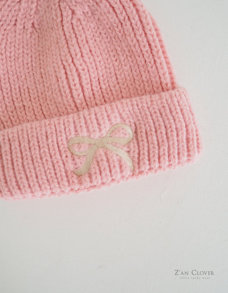 Zan Clover - Korean Children Fashion - #prettylittlegirls - Ribbon Knit Beanie - 4