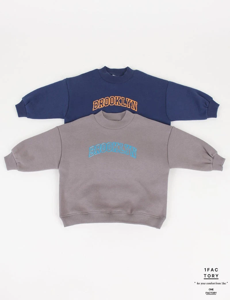 1 Fac - Korean Children Fashion - #littlefashionista - Brooklyn Mini Logo Peach Sweatshirts - 12