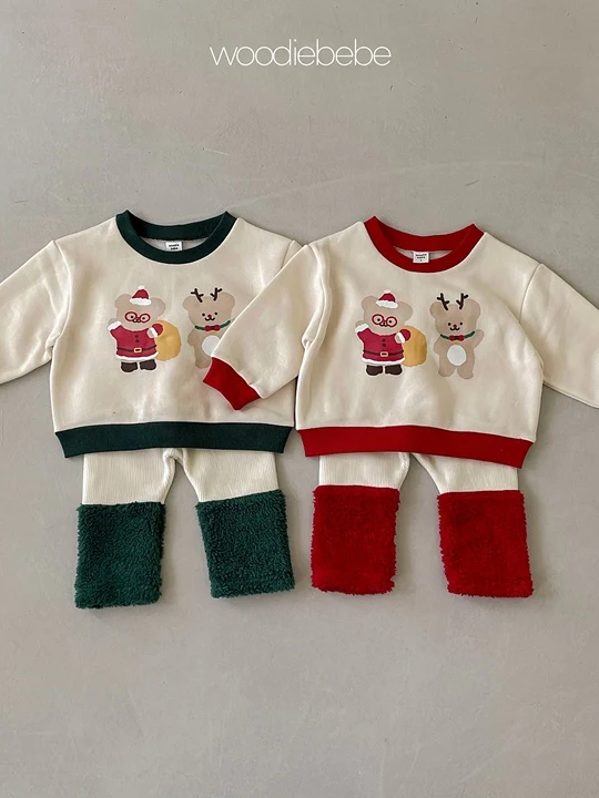 Santa Top Bottom Set