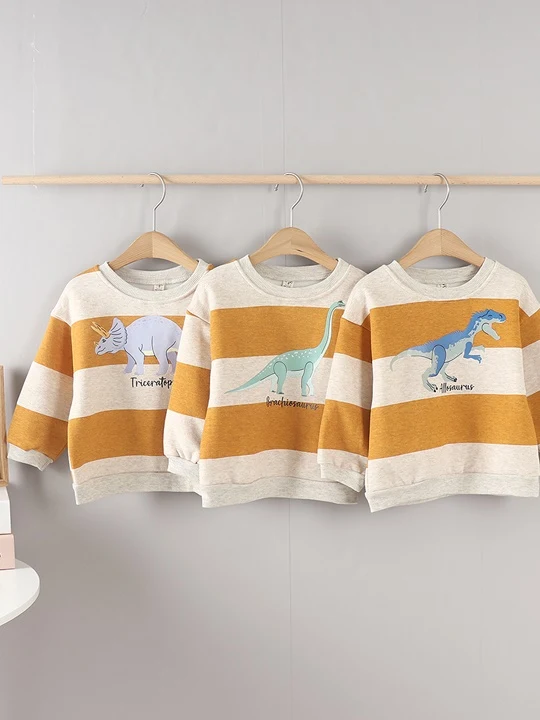 Dino Stripe Sweatshirts