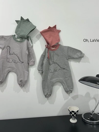 Dino Print Baby Suit Set