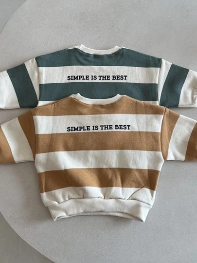 Simple Stripe Sweatshirts