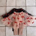 Christmas Ribbon Tutu Skirt Leggings