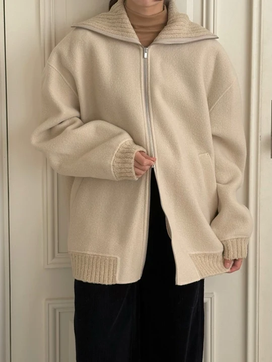 Turtleneck Handmade Coat