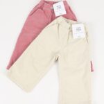 Peach Peach Wide Corduroy Pants