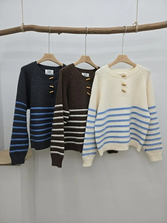 Toggle Stripe Knit