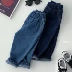 Fashion Fleece Denim Baggy Pants