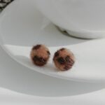 Leopard Pompom Earrings