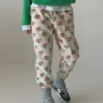 Flower Fleece Jogger Pants