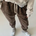 Fleece Leopard Pants