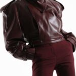 Belted Buckle Detail Chunky Cropped Trench Jacket