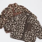 Leopard Fleece Zip-up Jacket