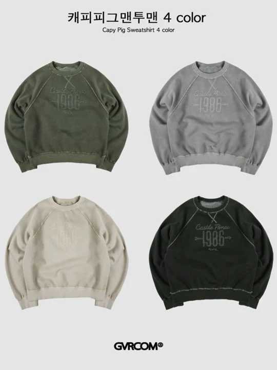 Capy Pigment Sweatshirts