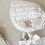 Floral Quilted Hanbok Bonnet