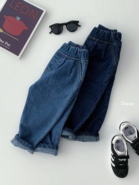 Fashion Fleece Denim Baggy Pants