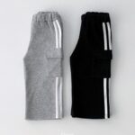 Two Stripes Fleece Cargo Pants