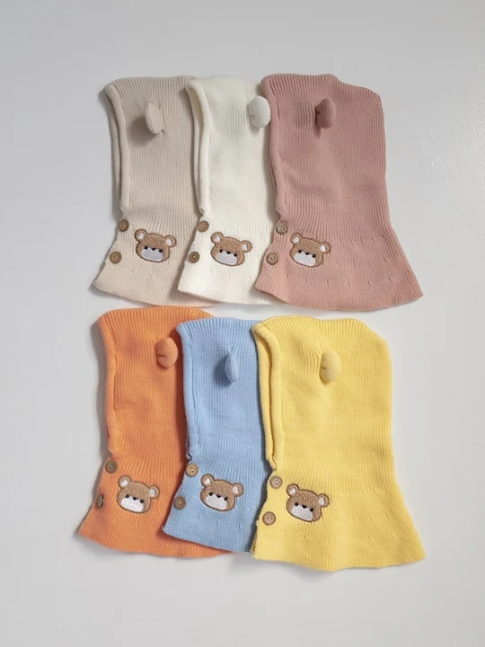 Bear Embroidery Balaclava