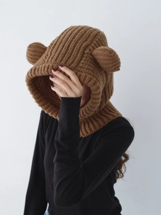 Bear Knit Balaclava