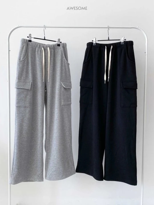 Mom Mink Cargo Wide Pants