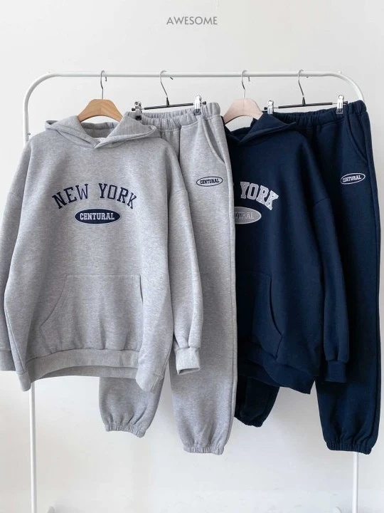 Mom NY Hood Top Bottom Set