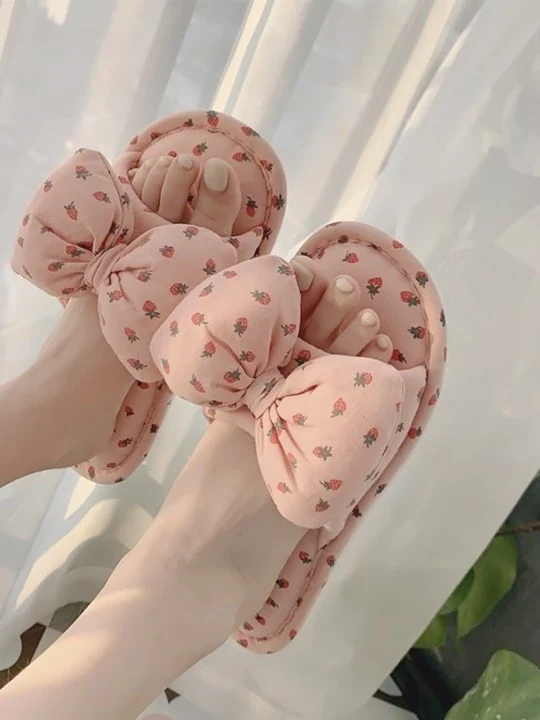 Strawberry Home Slippers