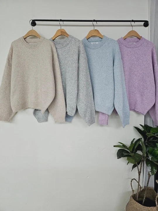 Wool Berry Color Two-round Knit