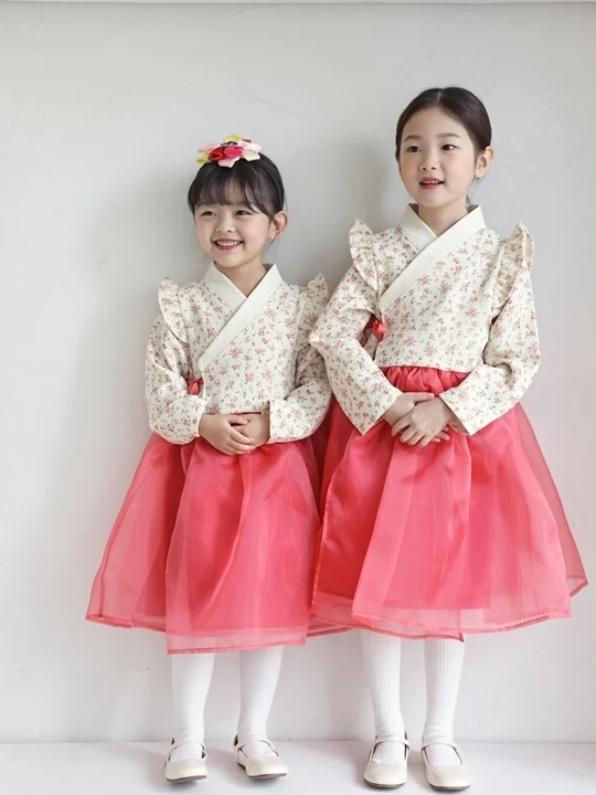 Kids Floral Girl Hanbok