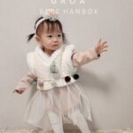 Bebe girl Hanbok Sha Suit Vest Set