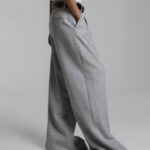 Sweat Wide Pin-tuck Trousers