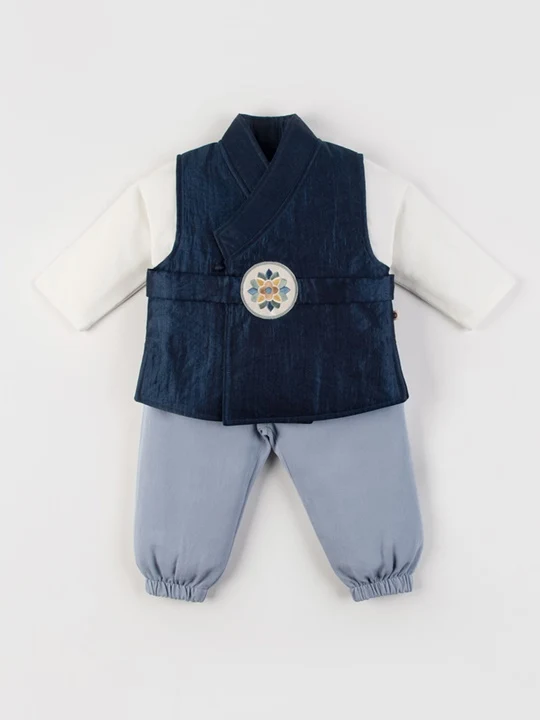 Gaonnuri Vest Top Bottom Baby Boy Hanbok Set