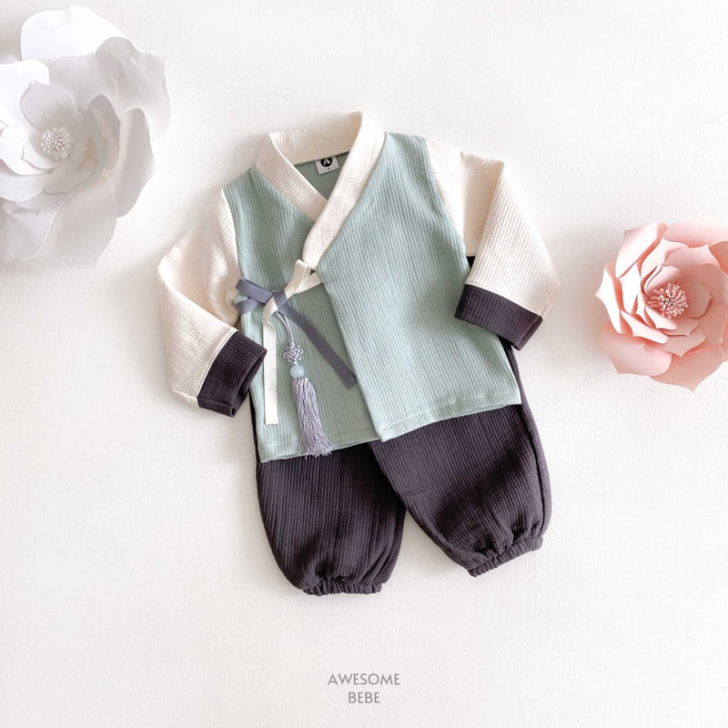 Awesome Bebe - Korean Children Fashion - #kidzfashiontrend - Pastel Boys Hanbok