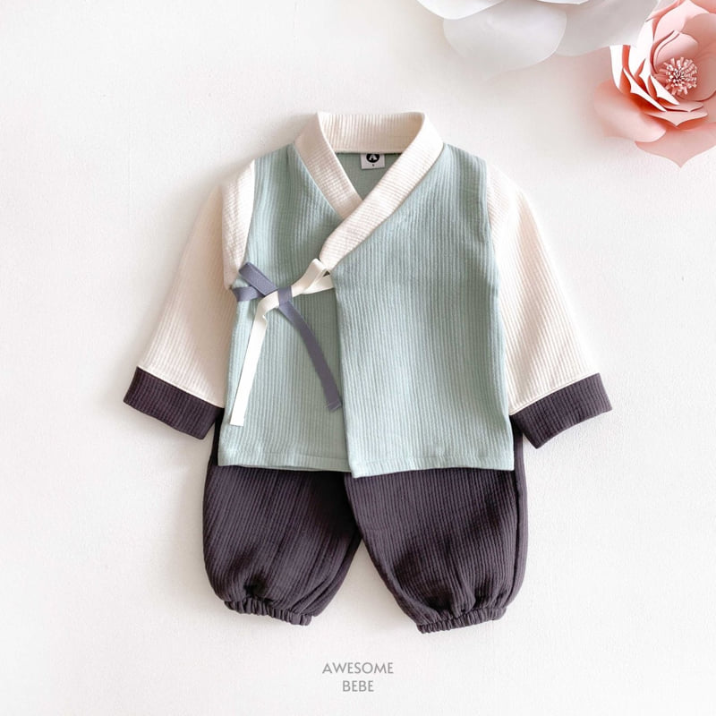 Awesome Bebe - Korean Children Fashion - #littlefashionista - Pastel Boys Hanbok - 4