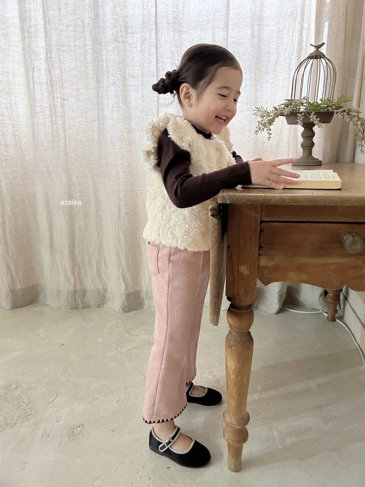 Azalea - Korean Children Fashion - #minifashionista - Melo Mocha Pants - 4