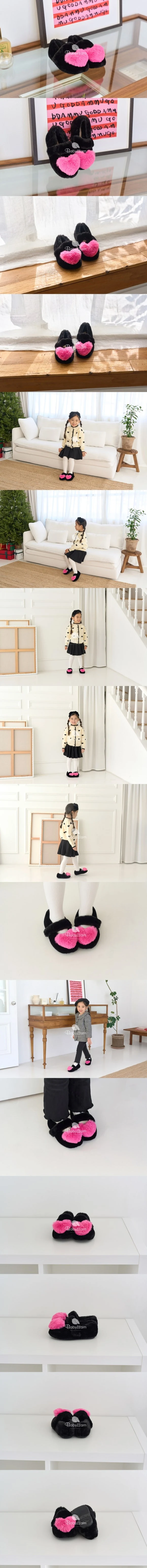 Babyzzam - Korean Children Fashion - #magicofchildhood - Heart Puff Flat