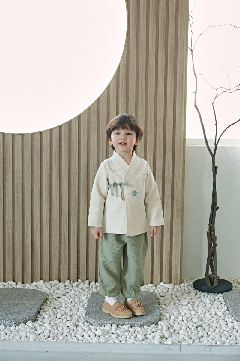 Bbb - Korean Baby Fashion - #babyclothing - Bebe Floral Boy Hanbok - 5