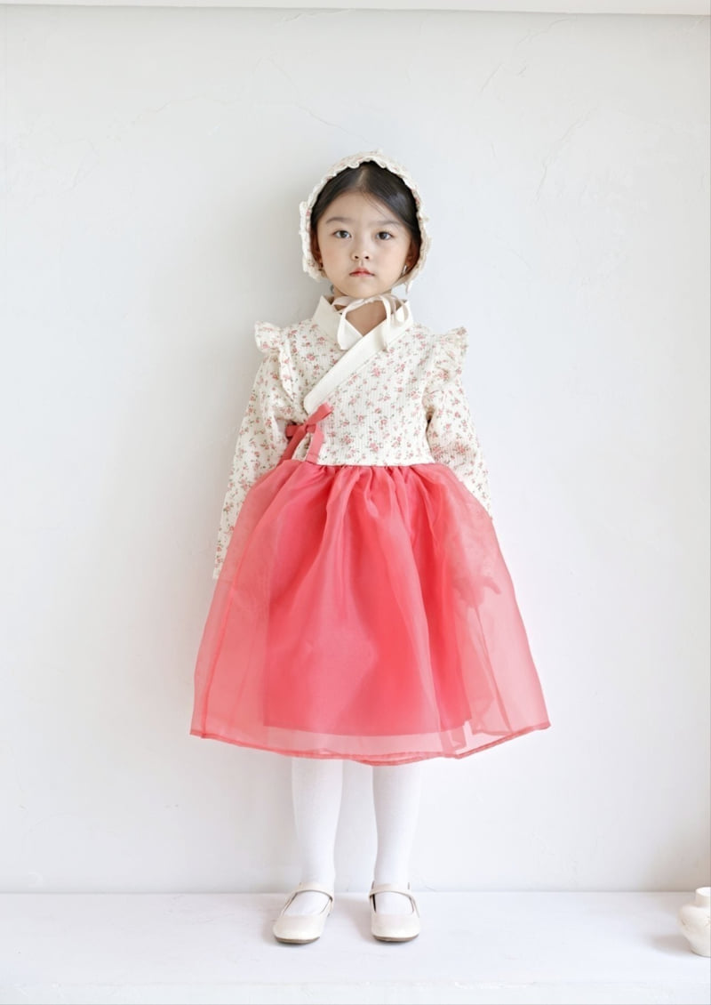 Bbb - Korean Baby Fashion - #babyfever - Bebe Floral Girl Hanbok - 2