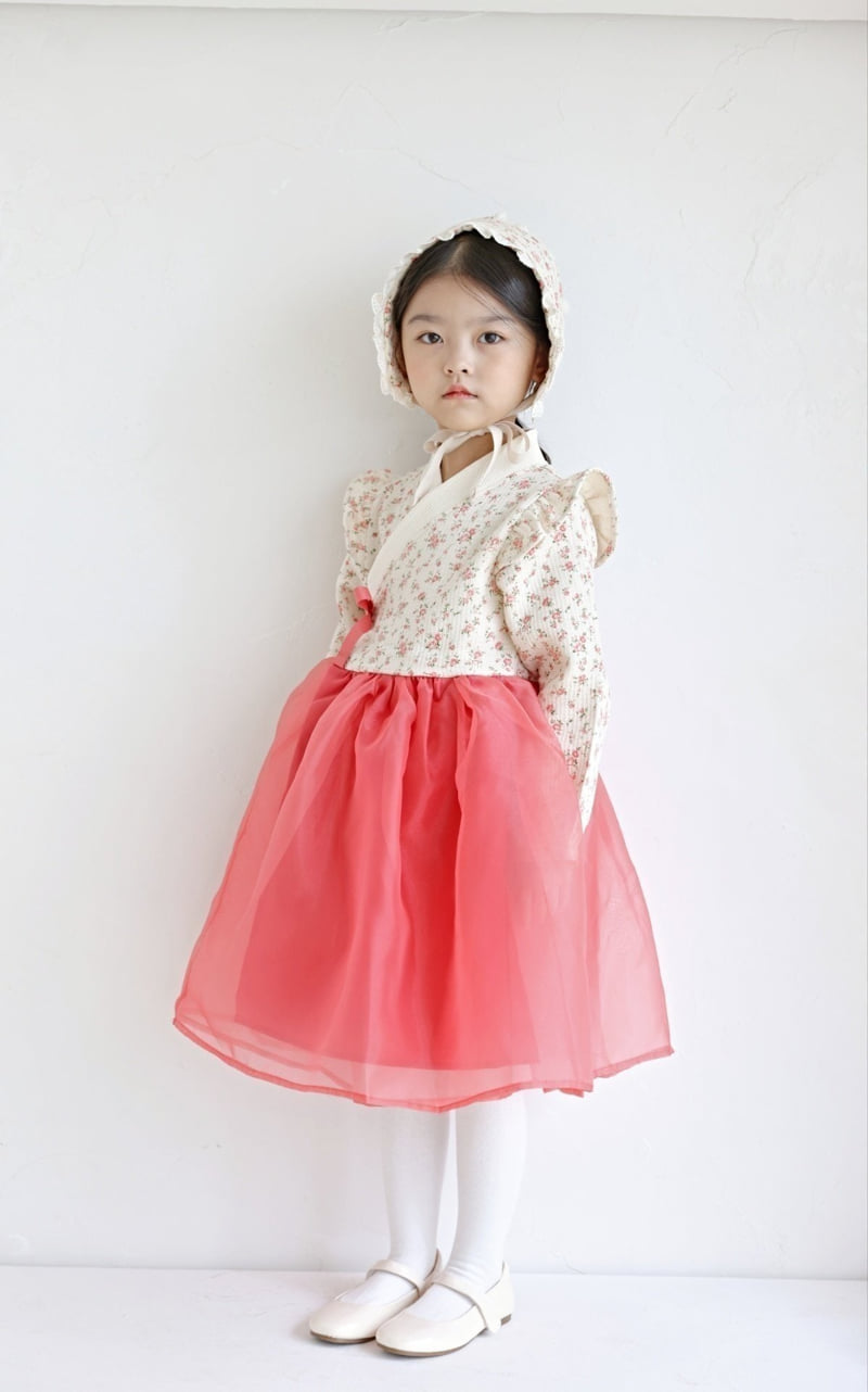 Bbb - Korean Baby Fashion - #babyoninstagram - Bebe Floral Girl Hanbok - 5