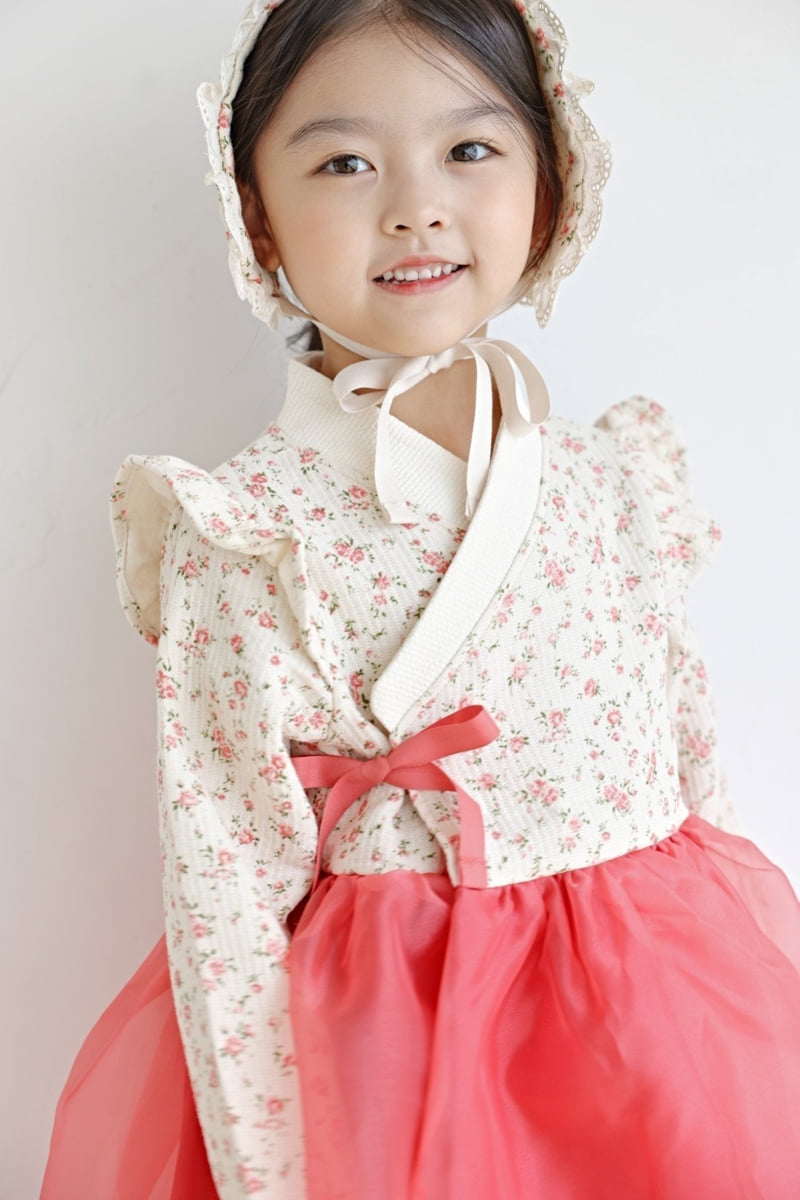 Bbb - Korean Baby Fashion - #babyootd - Bebe Floral Girl Hanbok - 6