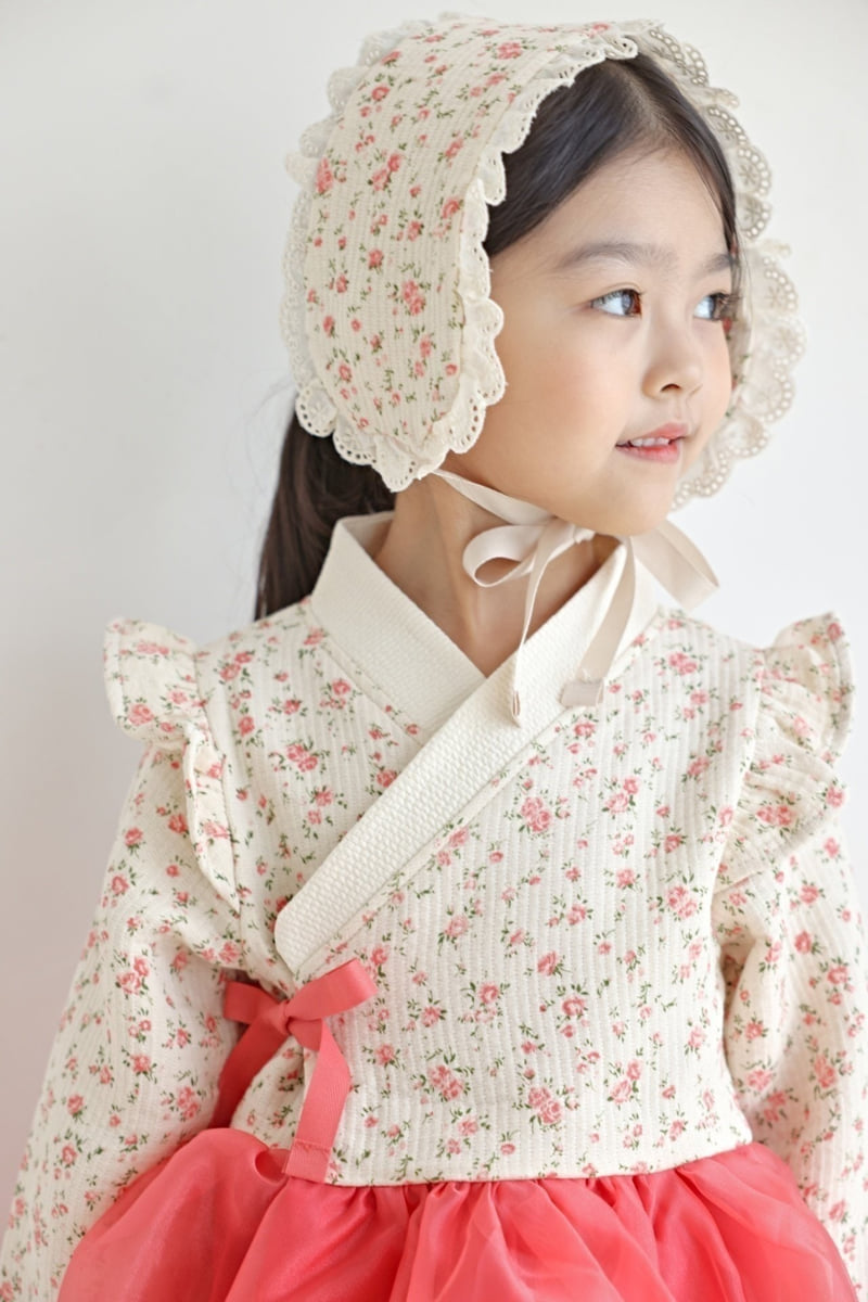 Bbb - Korean Baby Fashion - #babyoutfit - Bebe Floral Girl Hanbok - 7