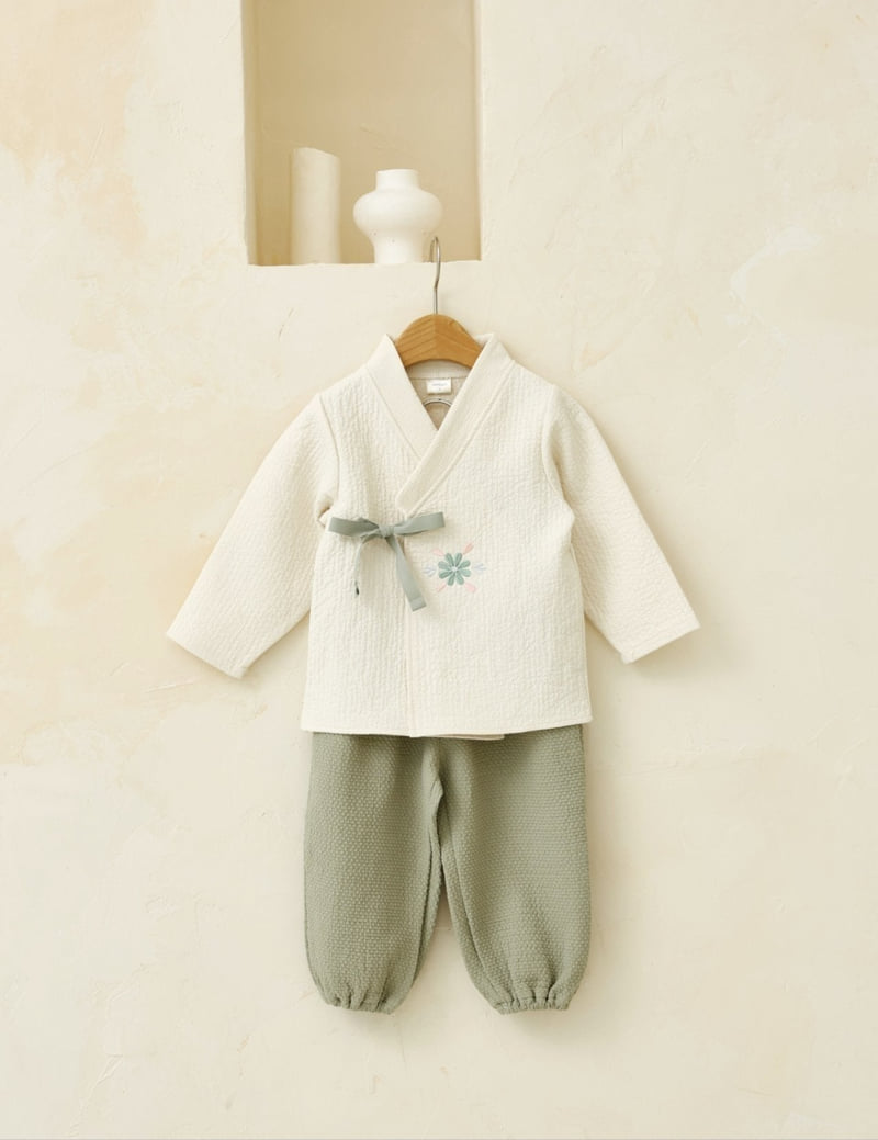 Bbb - Korean Baby Fashion - #onlinebabyshop - Bebe Floral Boy Hanbok