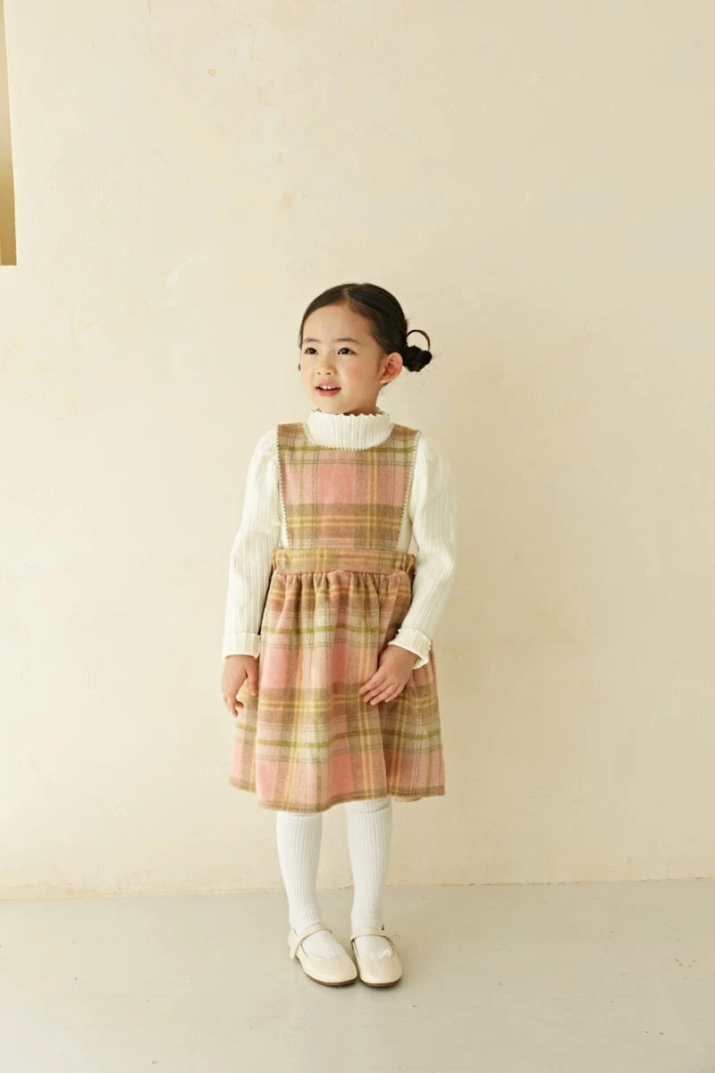 Bbb - Korean Children Fashion - #designkidswear - Check One-piece - 9