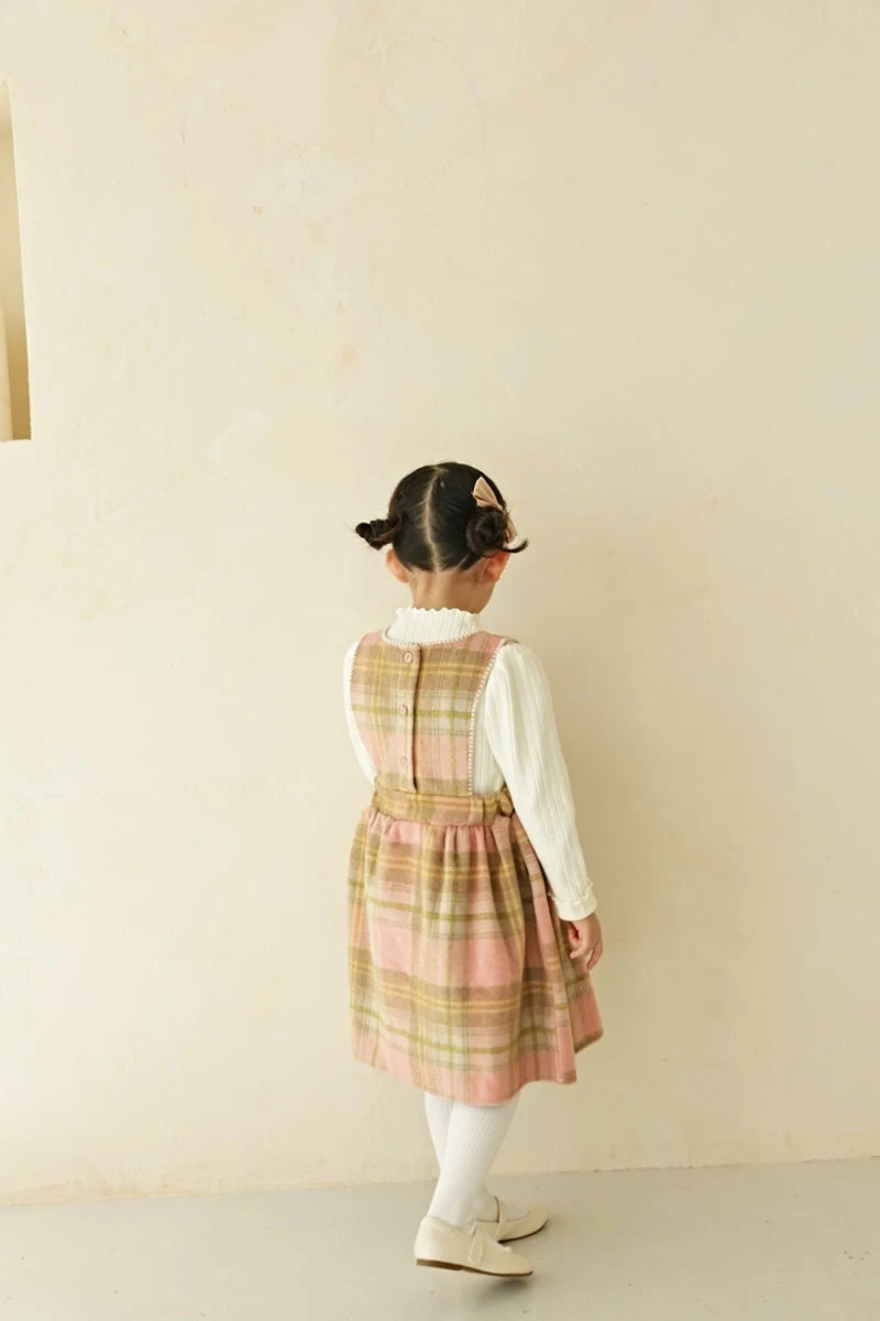 Bbb - Korean Children Fashion - #fashionkids - Check One-piece - 11