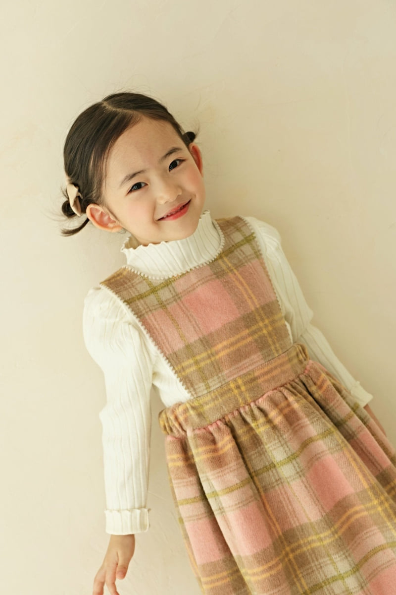 Bbb - Korean Children Fashion - #kidsshorts - Check One-piece - 12