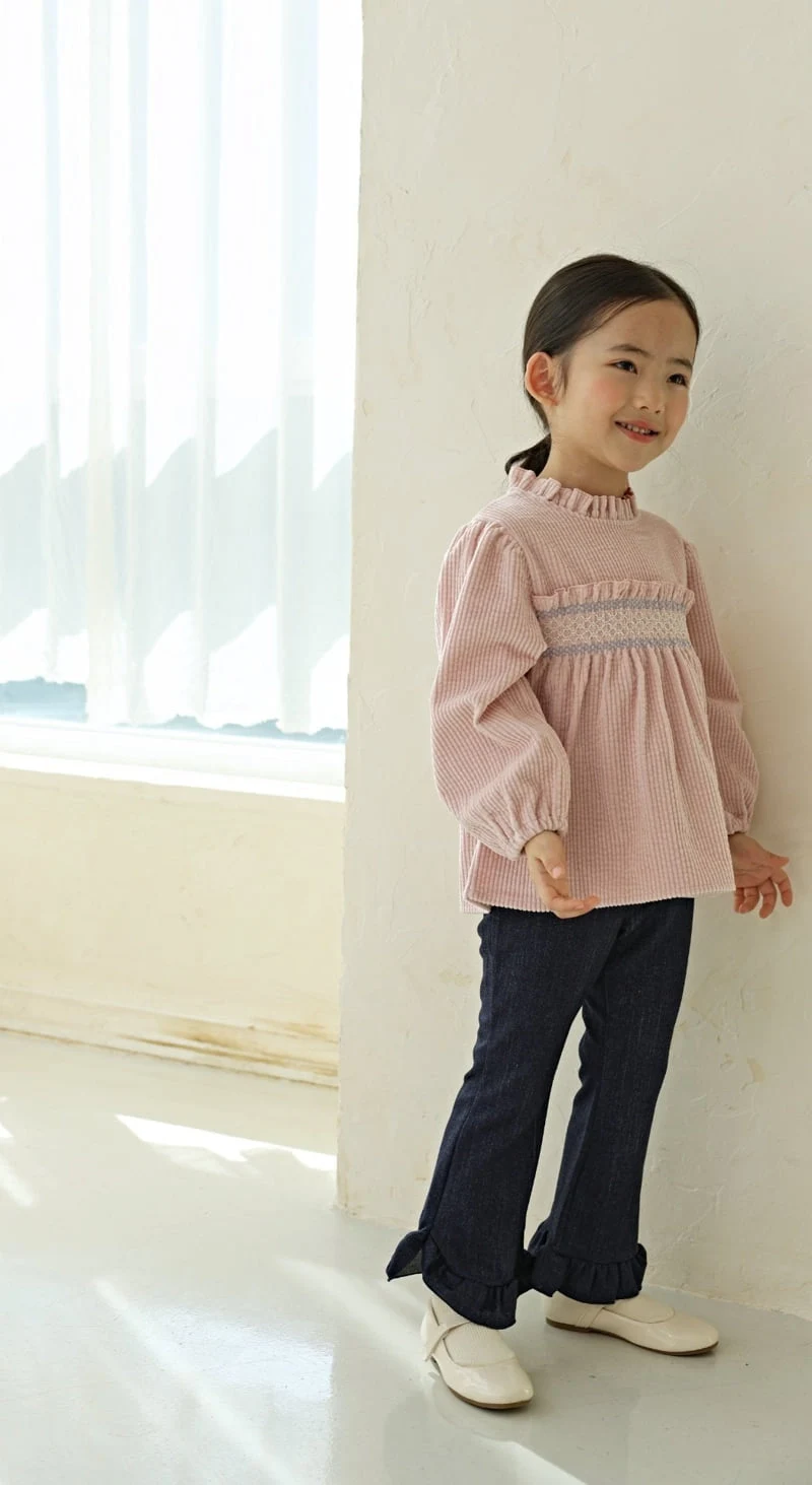 Bbb - Korean Children Fashion - #kidsshorts - Mink Frill Bootcut Pants - 5