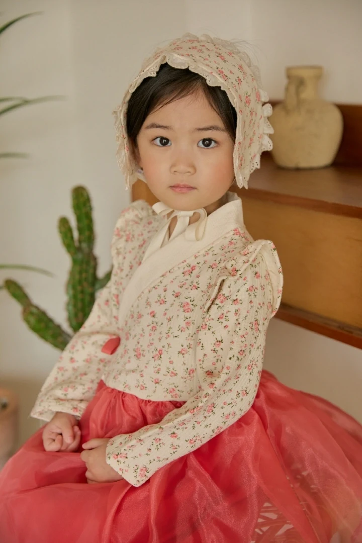 Bbb - Korean Children Fashion - #magicofchildhood - Kids Floral Girl Hanbok - 8